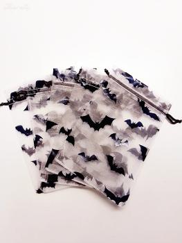 Fledermaus Organza-Zugbeutel